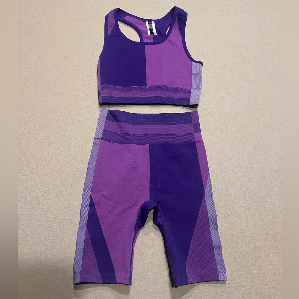 Purple Workout Set Size S